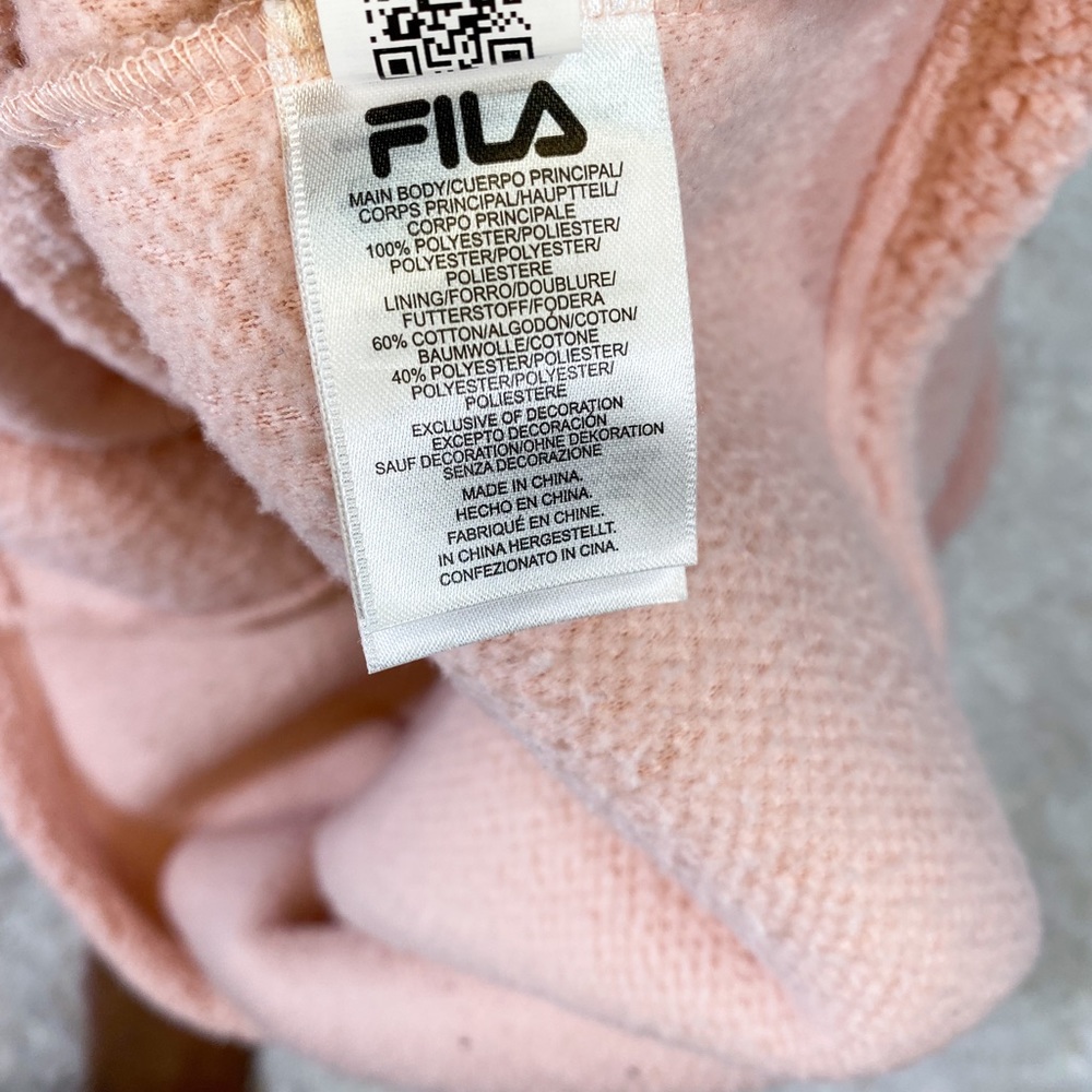 Fila | Women’s Fleece Pink Sweatshirt SIZE L - Picture 9 of 9